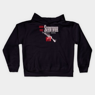 Corona virus survivor. I fought hard and won Kids Hoodie